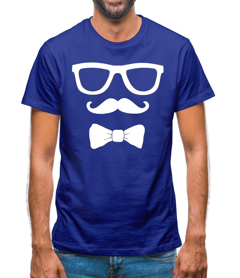 Glasses Moustache Bowtie Mens T-Shirt Glasses Moustache Bowtie Mens T-Shirt