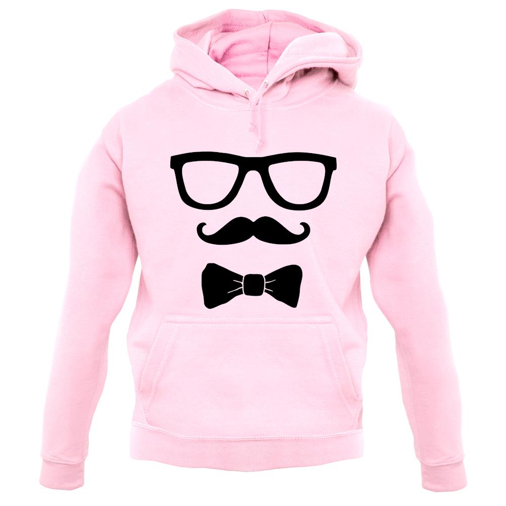 Glasses Moustache Bowtie unisex hoodie Glasses Moustache Bowtie unisex hoodie