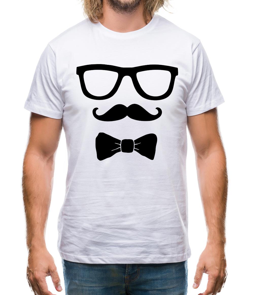 Glasses Moustache Bowtie Mens T-Shirt Glasses Moustache Bowtie Mens T-Shirt