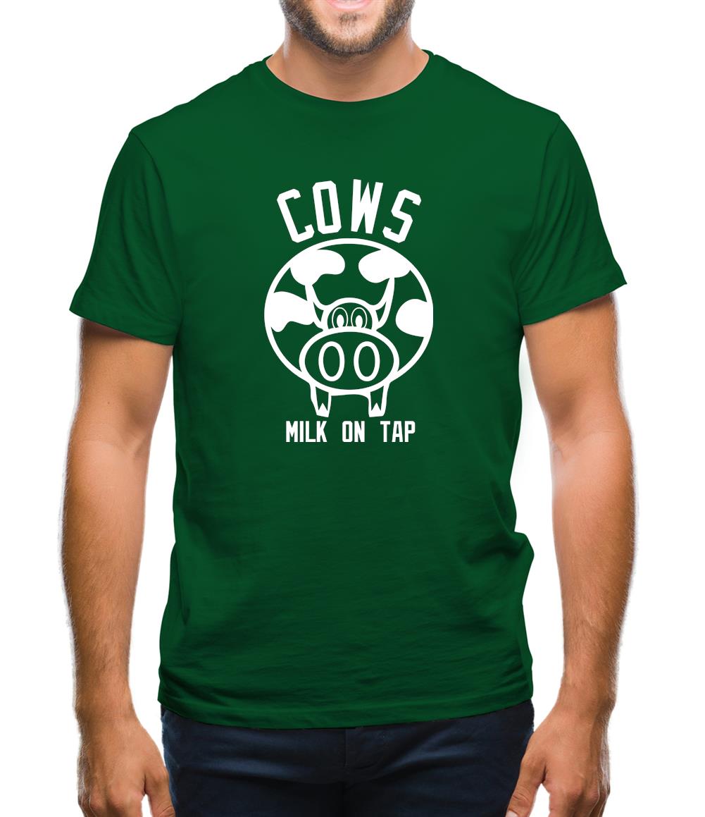 Cows Milk on Tap Mens T-Shirt Cows Milk on Tap Mens T-Shirt
