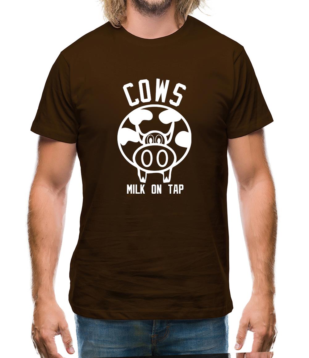 Cows Milk on Tap Mens T-Shirt Cows Milk on Tap Mens T-Shirt