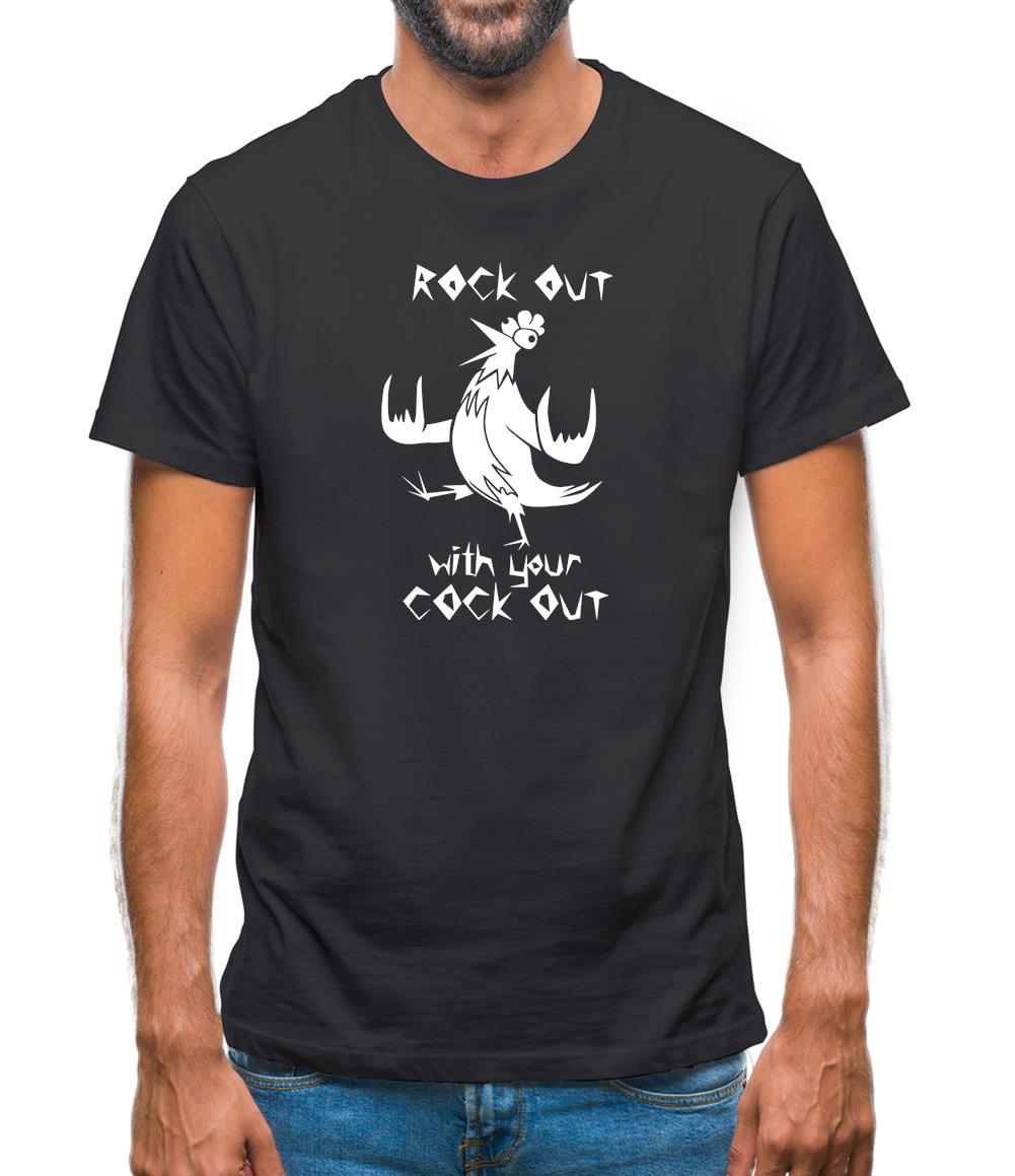 Rock out with your cock out Mens T-Shirt Rock out with your cock out Mens T-Shirt