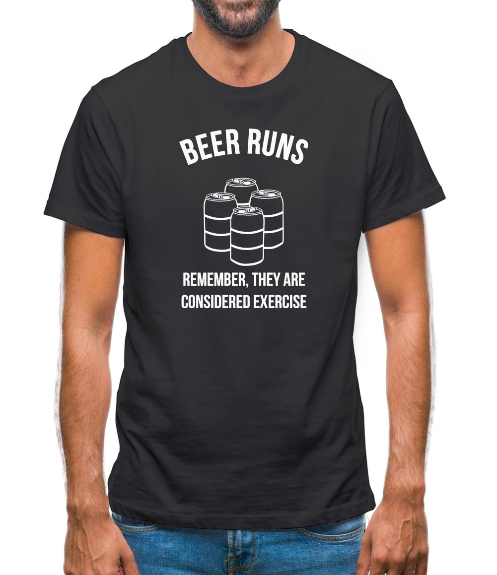 beer runs remember they are considered excercise Mens T-Shirt beer runs remember they are considered excercise Mens T-Shirt