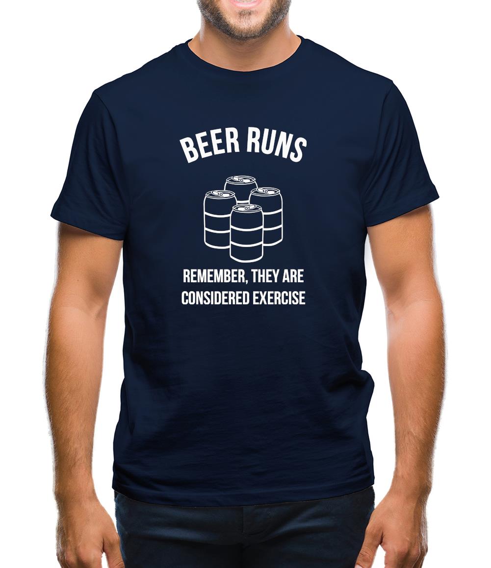 beer runs remember they are considered excercise Mens T-Shirt beer runs remember they are considered excercise Mens T-Shirt