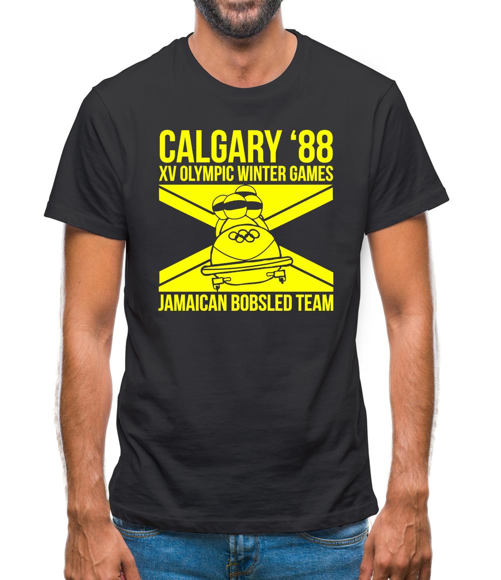Calgary 88 Jamaican Bobsleigh Team Mens T-Shirt Calgary 88 Jamaican Bobsleigh Team Mens T-Shirt