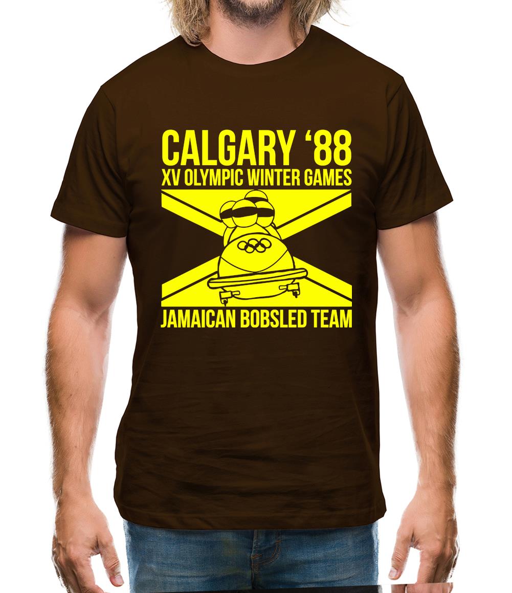 Calgary 88 Jamaican Bobsleigh Team Mens T-Shirt Calgary 88 Jamaican Bobsleigh Team Mens T-Shirt