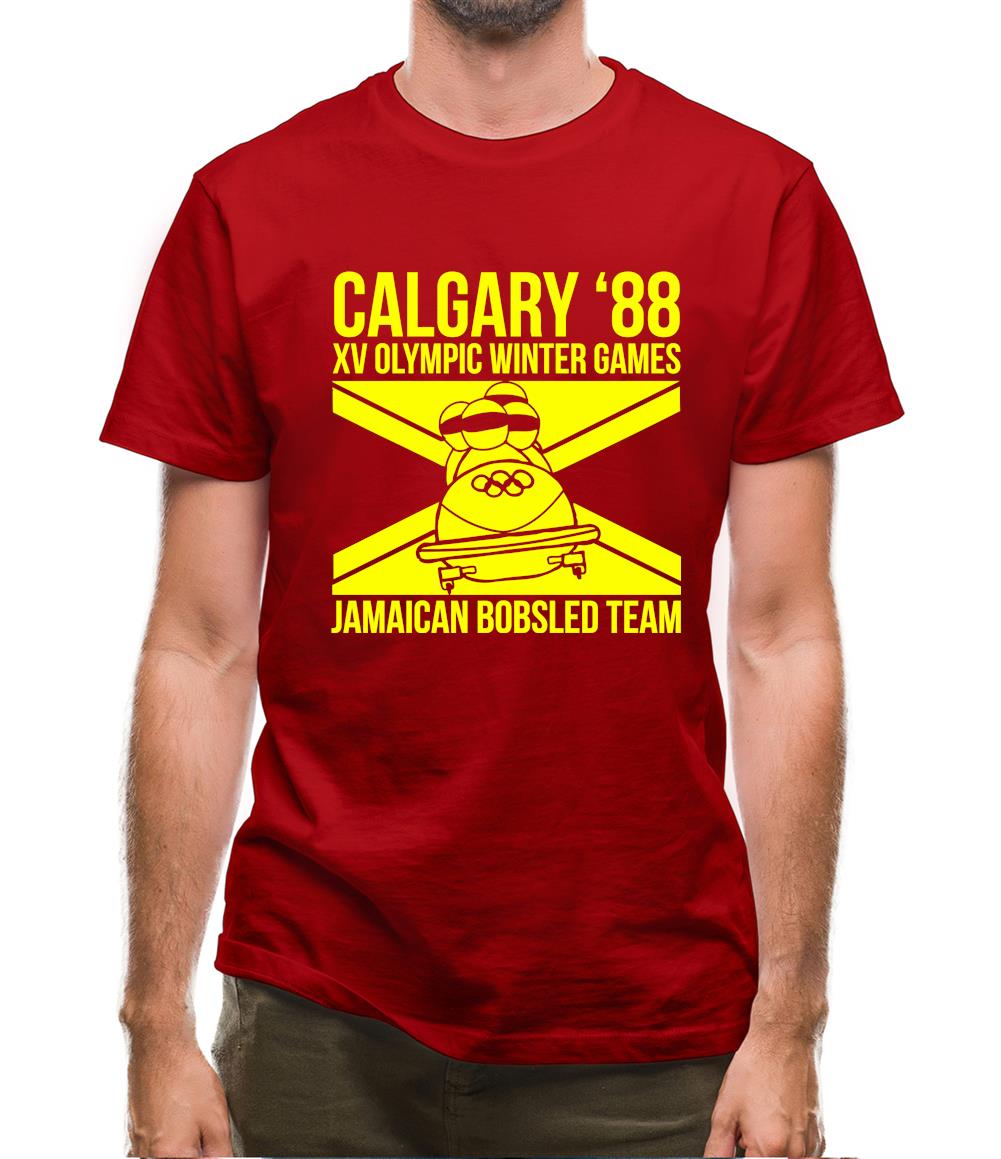 Calgary 88 Jamaican Bobsleigh Team Mens T-Shirt Calgary 88 Jamaican Bobsleigh Team Mens T-Shirt