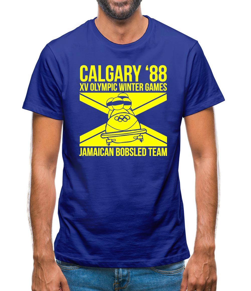 Calgary 88 Jamaican Bobsleigh Team Mens T-Shirt Calgary 88 Jamaican Bobsleigh Team Mens T-Shirt