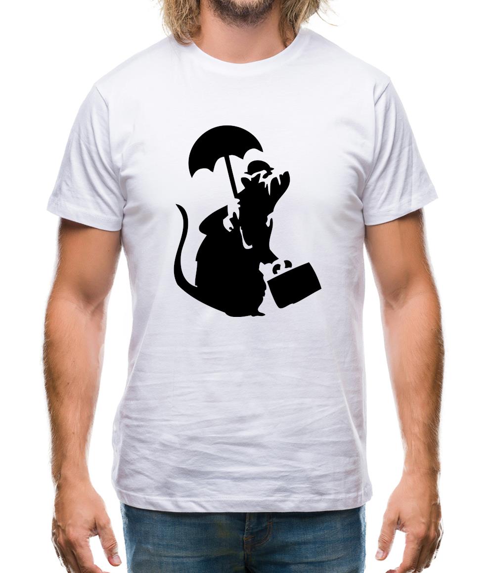 Banksy - Executive Rat Mens T-Shirt Banksy - Executive Rat Mens T-Shirt