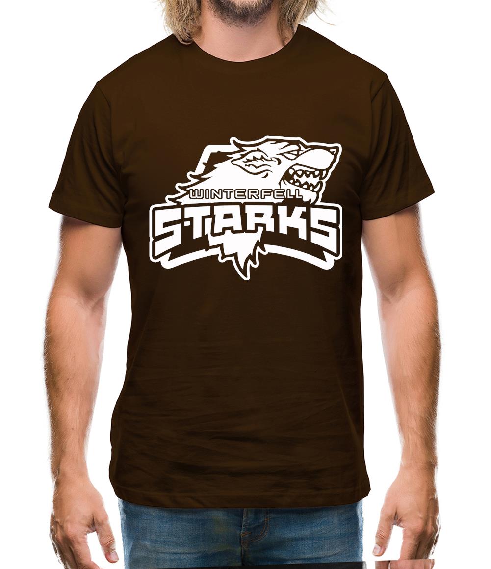 Game Of Thrones - Team Stark Mens T-Shirt Game Of Thrones - Team Stark Mens T-Shirt