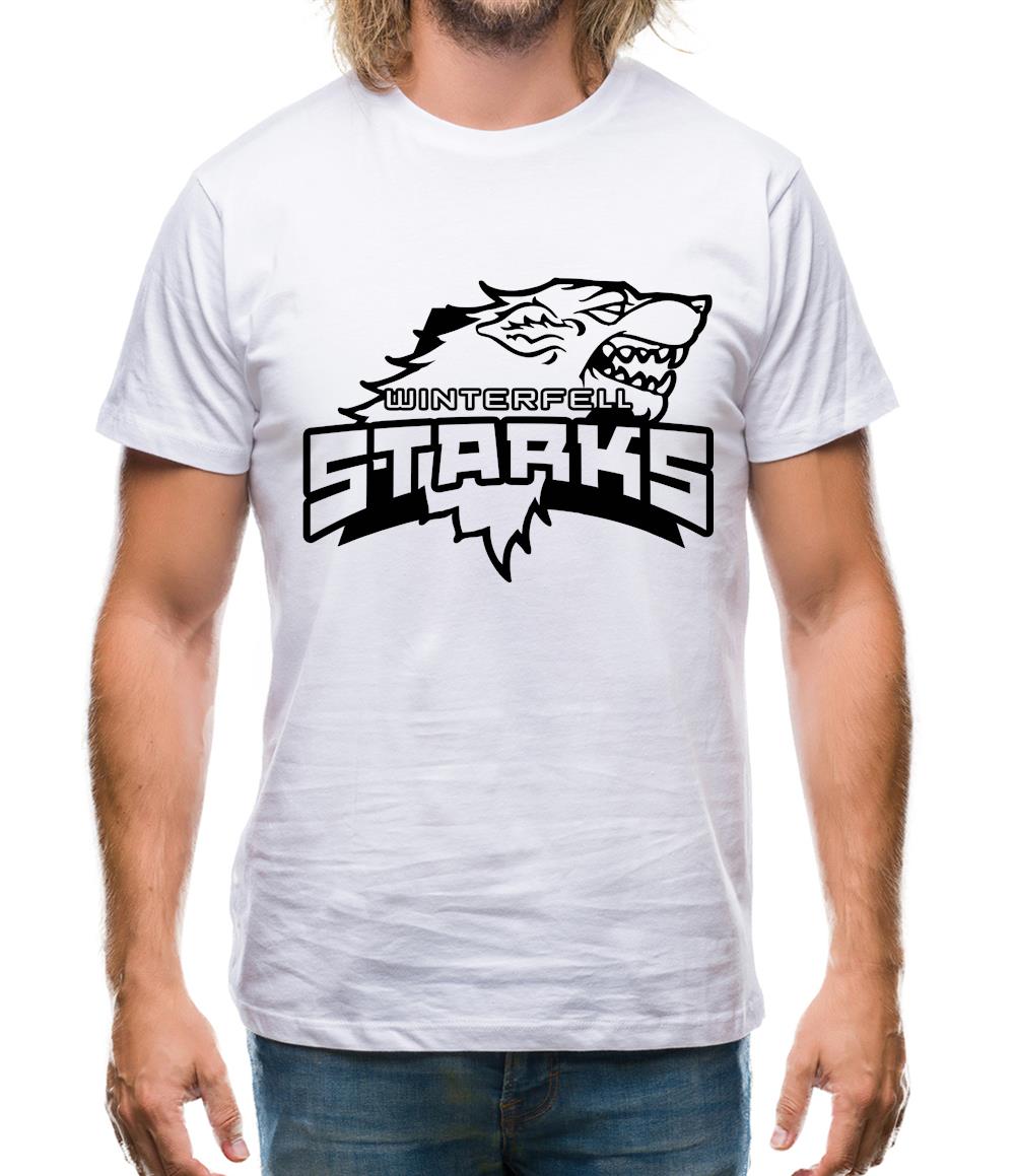 Game Of Thrones - Team Stark Mens T-Shirt Game Of Thrones - Team Stark Mens T-Shirt