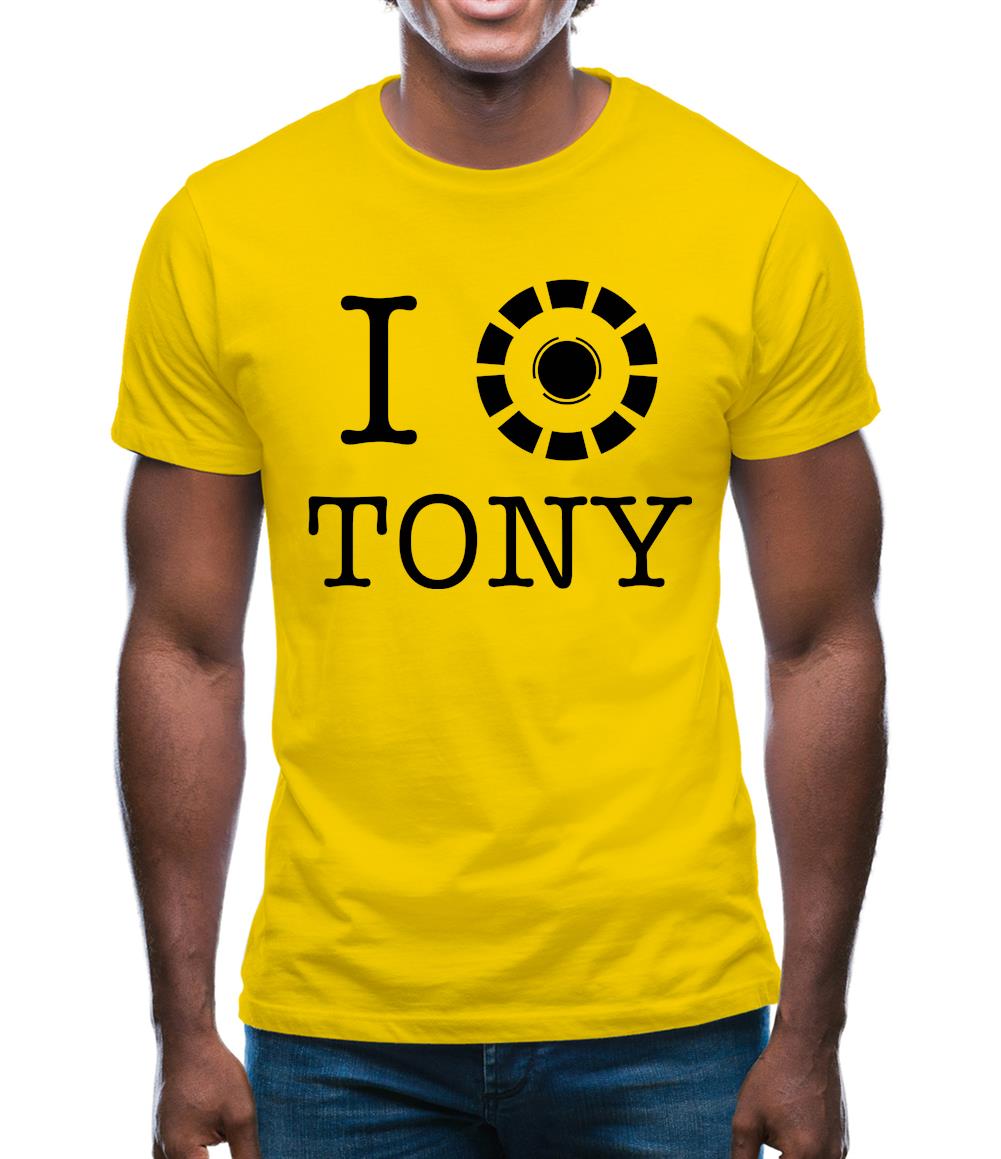 I Heart Tony Stark Mens T-Shirt I Heart Tony Stark Mens T-Shirt