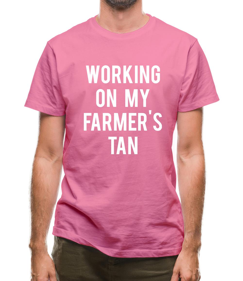 Working On My Farmer's Tan Mens T-Shirt Working On My Farmer's Tan Mens T-Shirt