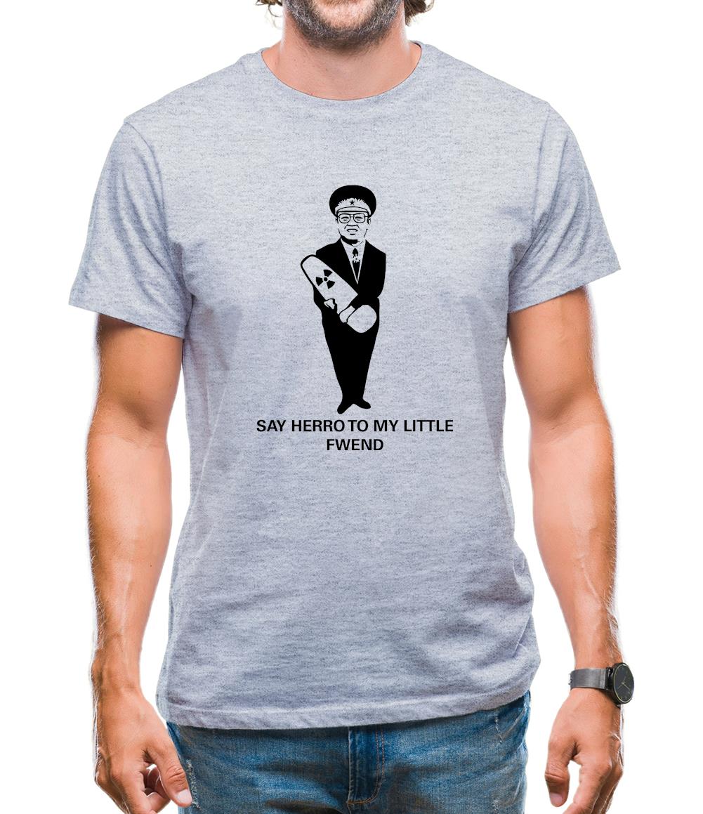Say herro to my little fwend Mens T-Shirt Say herro to my little fwend Mens T-Shirt