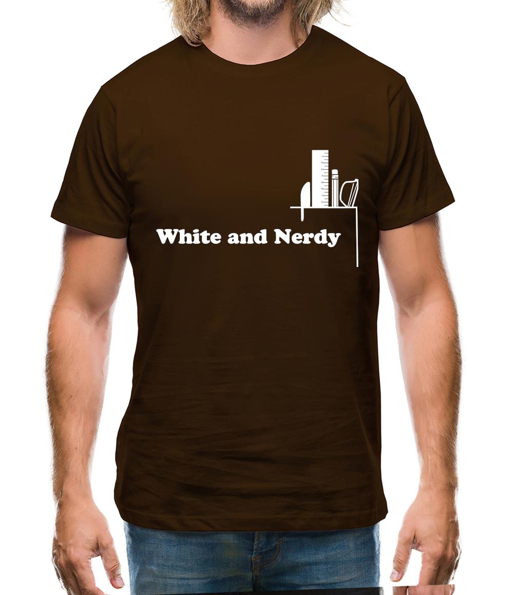 White and Nerdy Mens T-Shirt White and Nerdy Mens T-Shirt