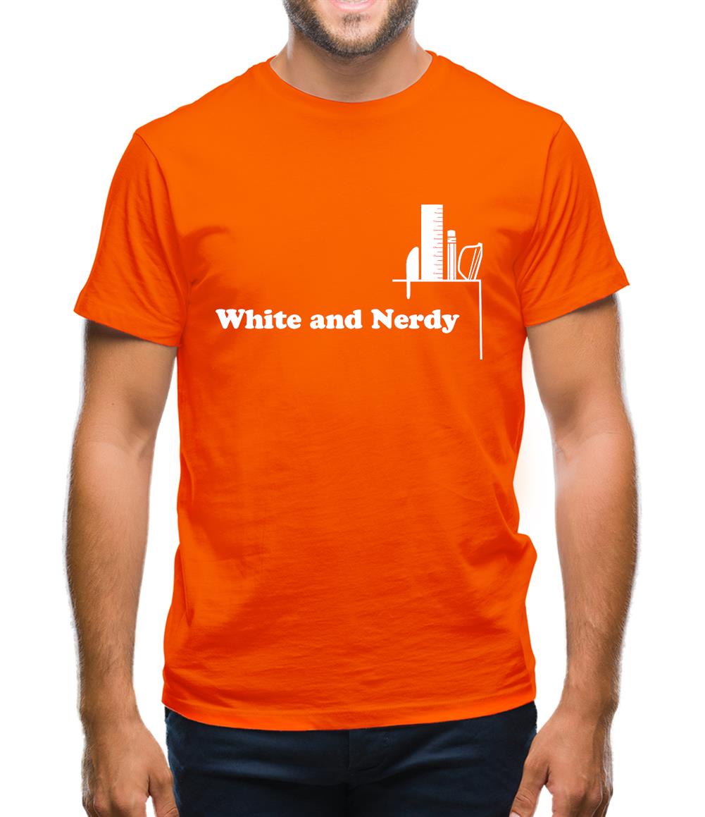 White and Nerdy Mens T-Shirt White and Nerdy Mens T-Shirt