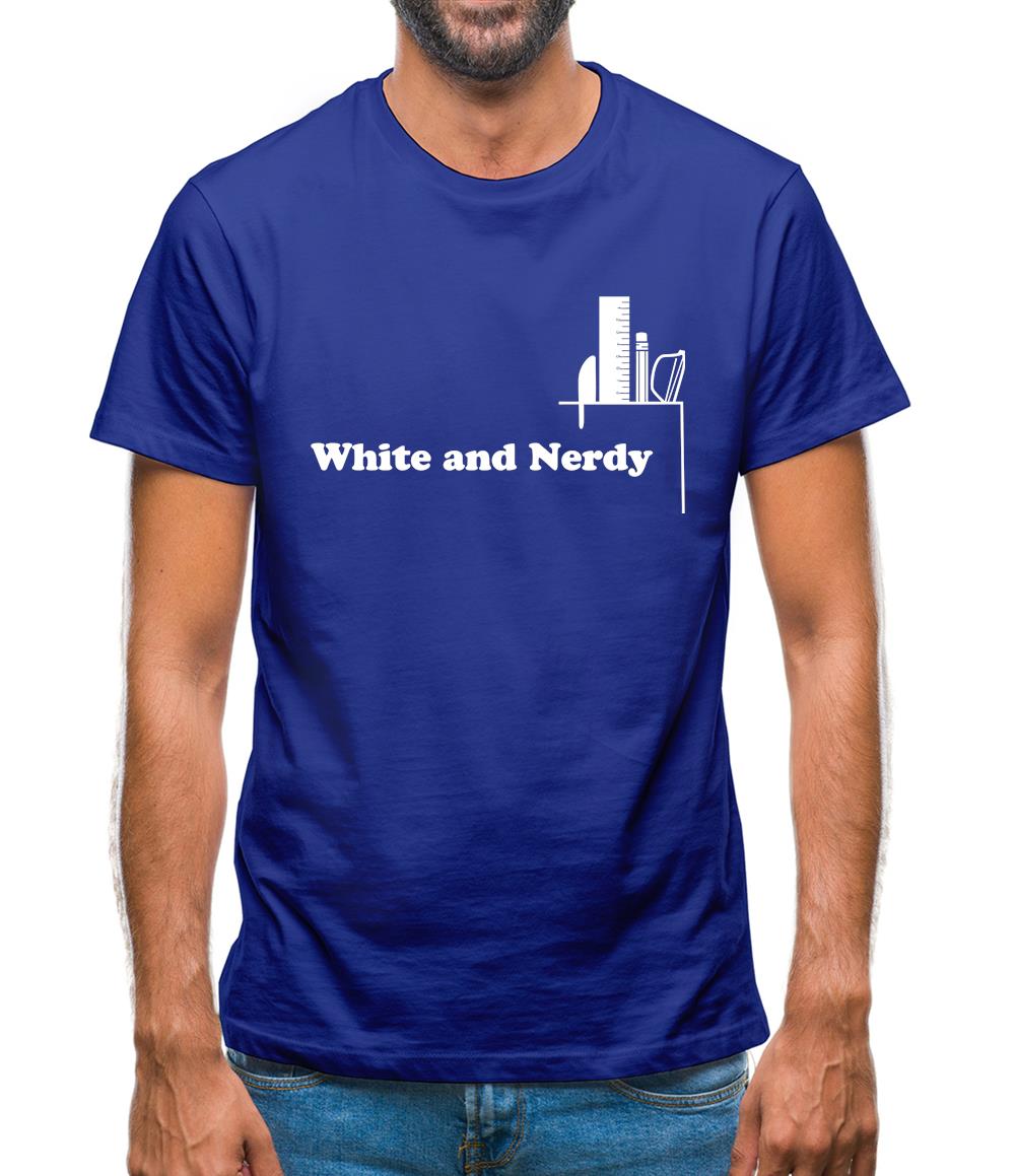 White and Nerdy Mens T-Shirt White and Nerdy Mens T-Shirt