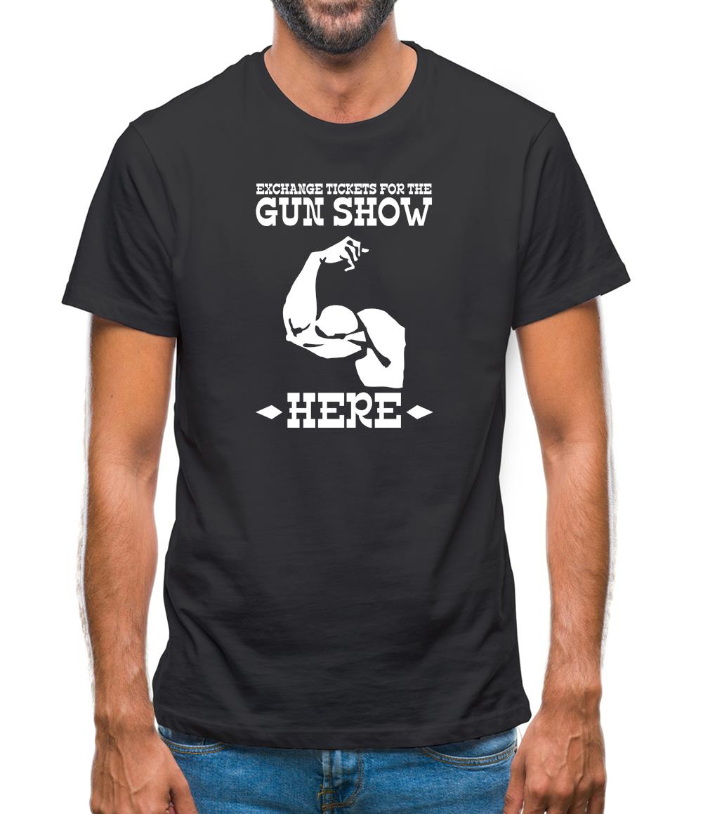 Exchange tickets for the gun show here Mens T-Shirt Exchange tickets for the gun show here Mens T-Shirt