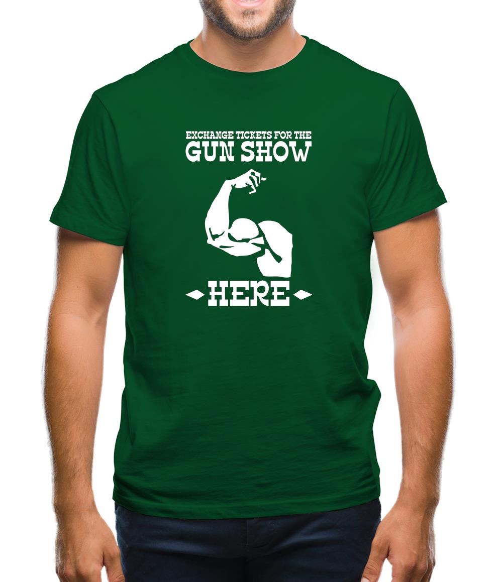 Exchange tickets for the gun show here Mens T-Shirt Exchange tickets for the gun show here Mens T-Shirt