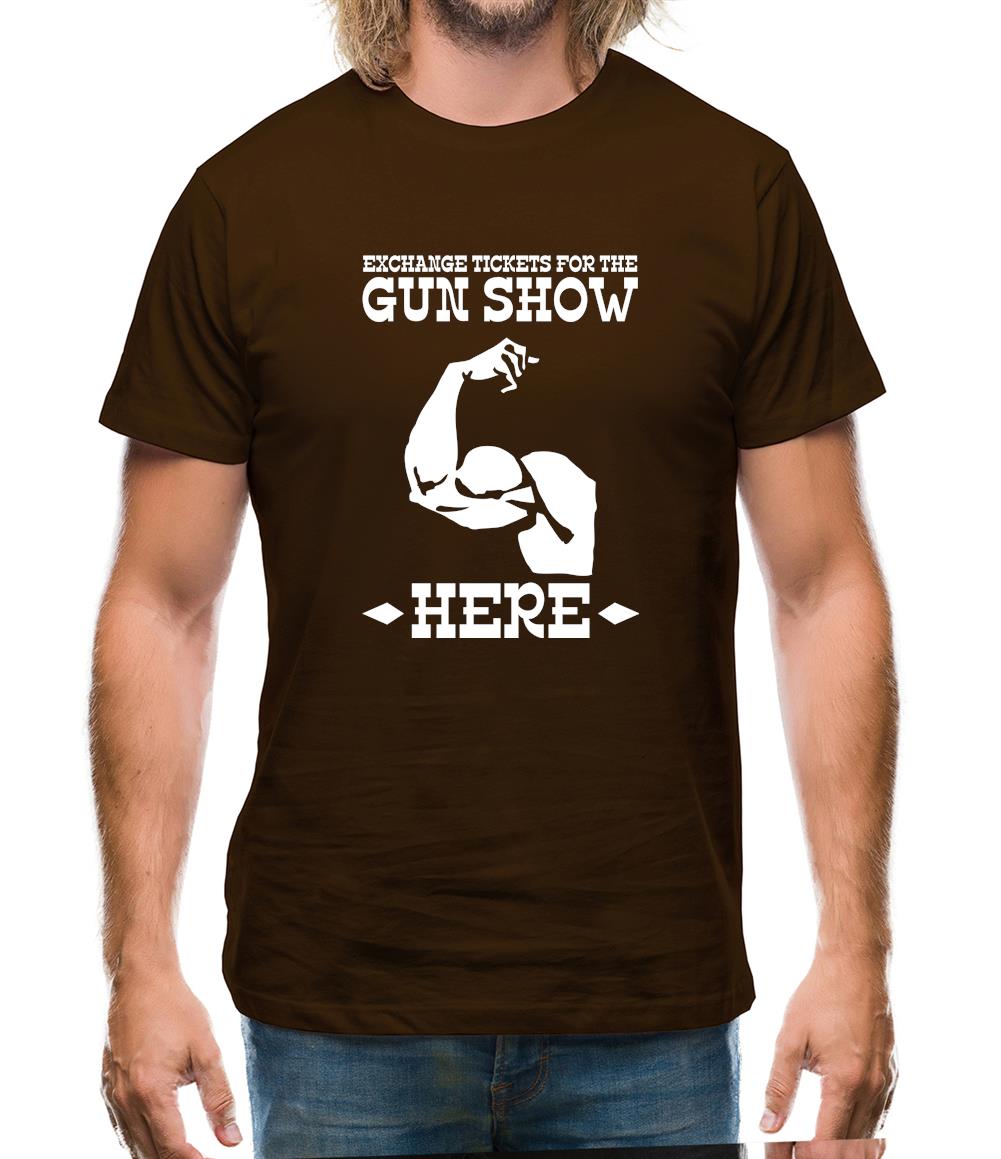 Exchange tickets for the gun show here Mens T-Shirt Exchange tickets for the gun show here Mens T-Shirt