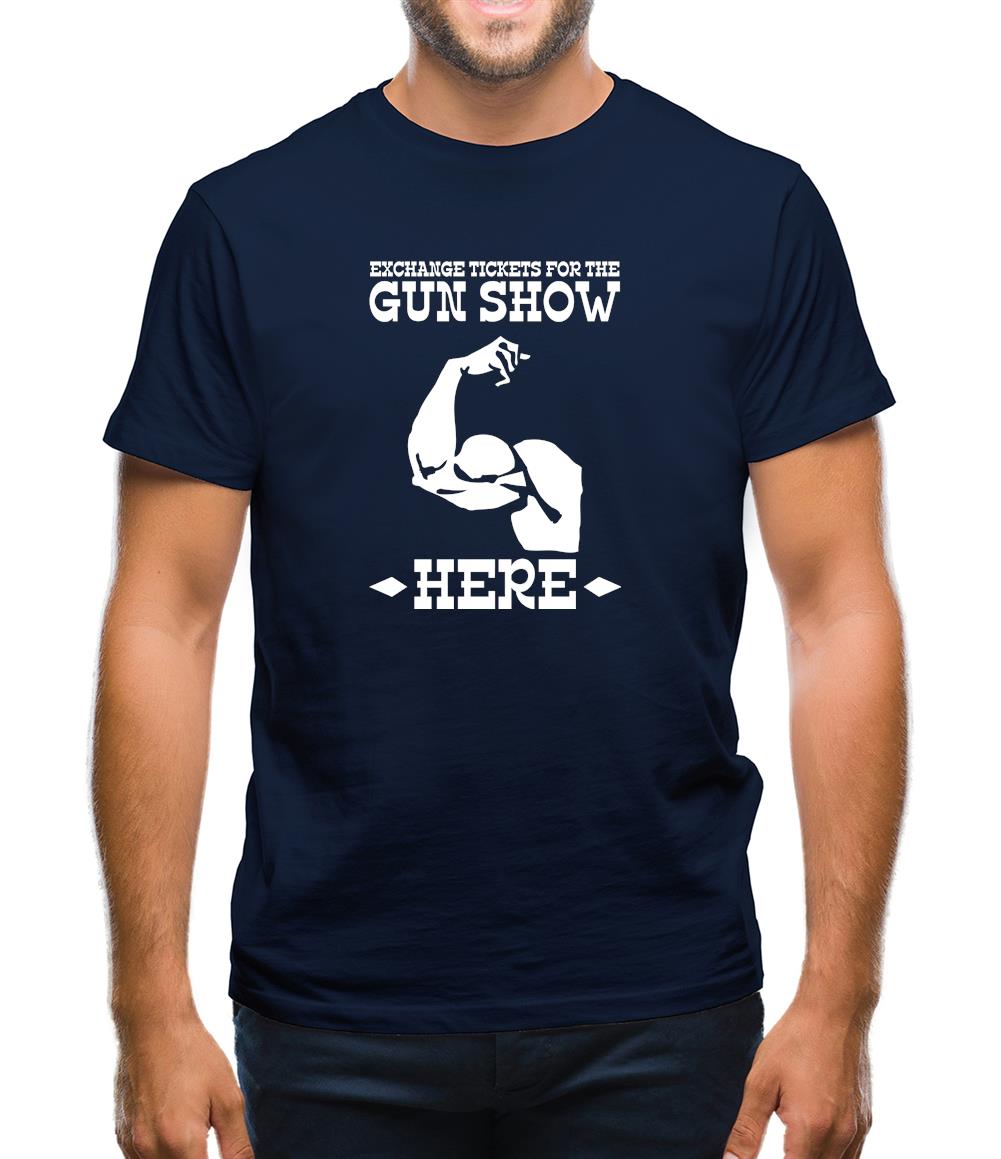 Exchange tickets for the gun show here Mens T-Shirt Exchange tickets for the gun show here Mens T-Shirt