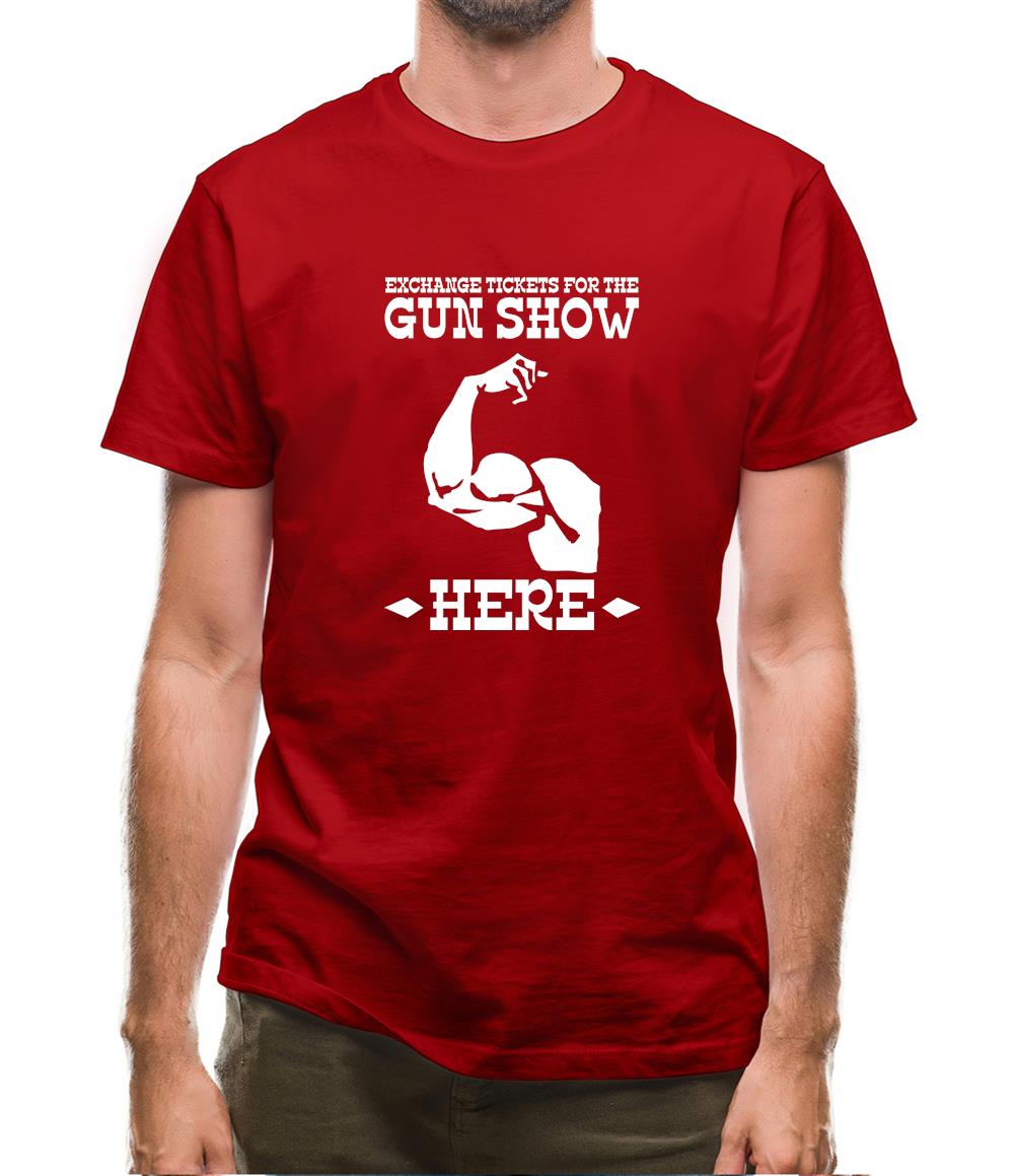 Exchange tickets for the gun show here Mens T-Shirt Exchange tickets for the gun show here Mens T-Shirt