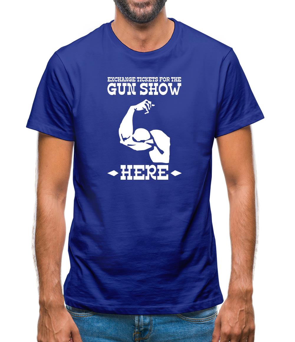 Exchange tickets for the gun show here Mens T-Shirt Exchange tickets for the gun show here Mens T-Shirt