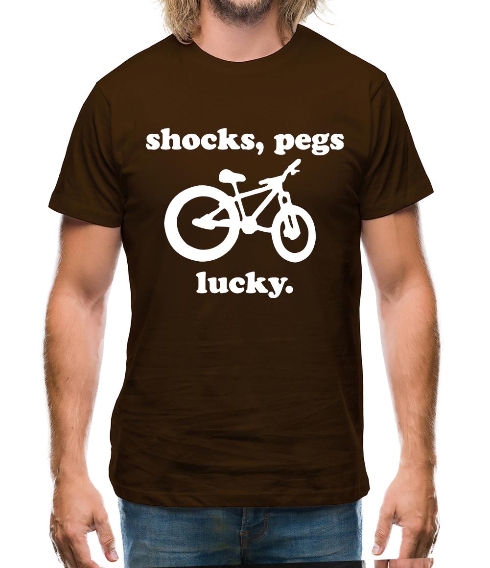 Shocks, Pegs, Lucky. Mens T-Shirt Shocks, Pegs, Lucky. Mens T-Shirt