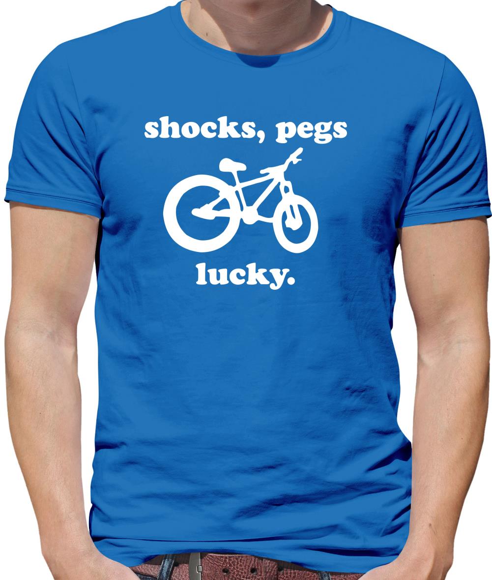 Shocks, Pegs, Lucky. Mens T-Shirt Shocks, Pegs, Lucky. Mens T-Shirt