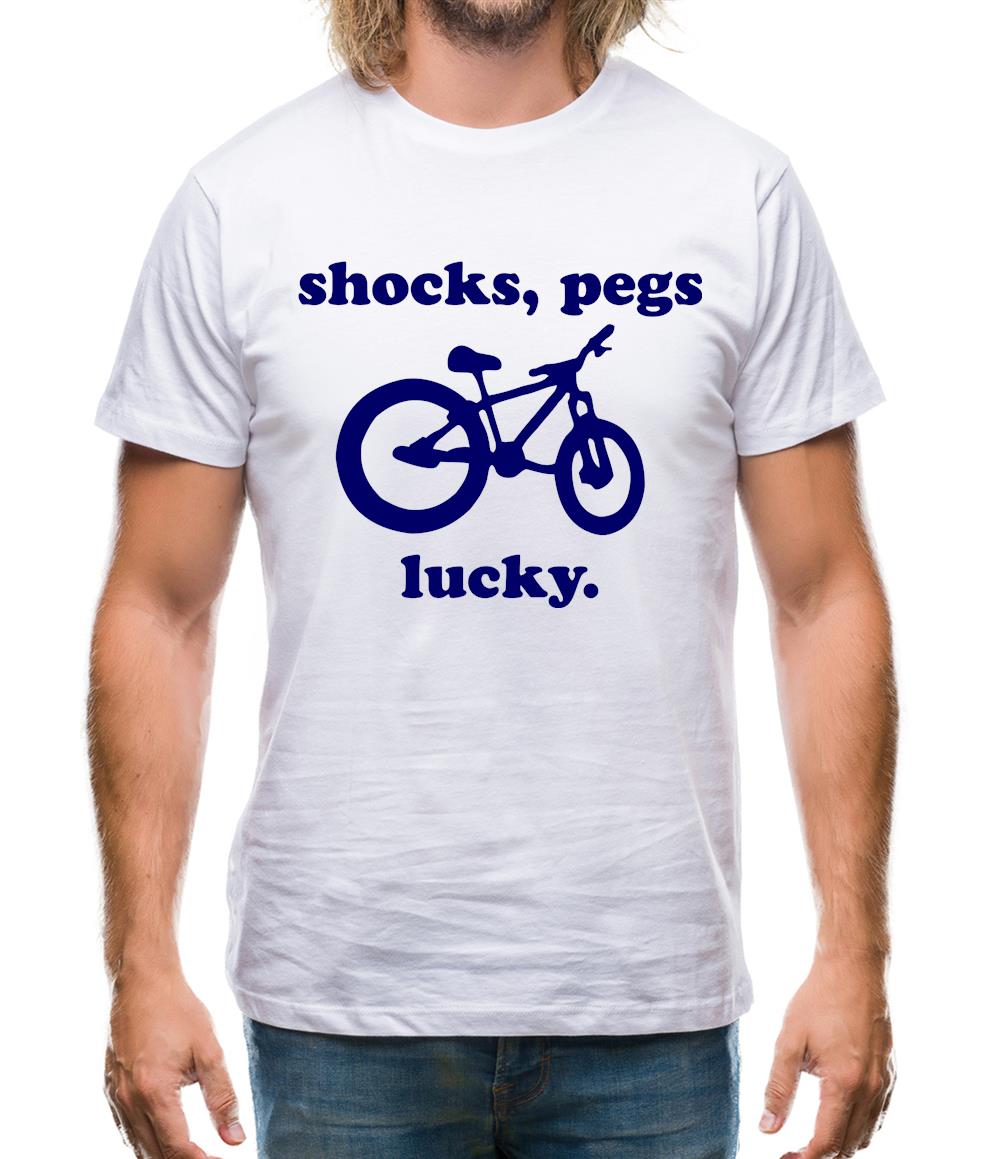 Shocks, Pegs, Lucky. Mens T-Shirt Shocks, Pegs, Lucky. Mens T-Shirt