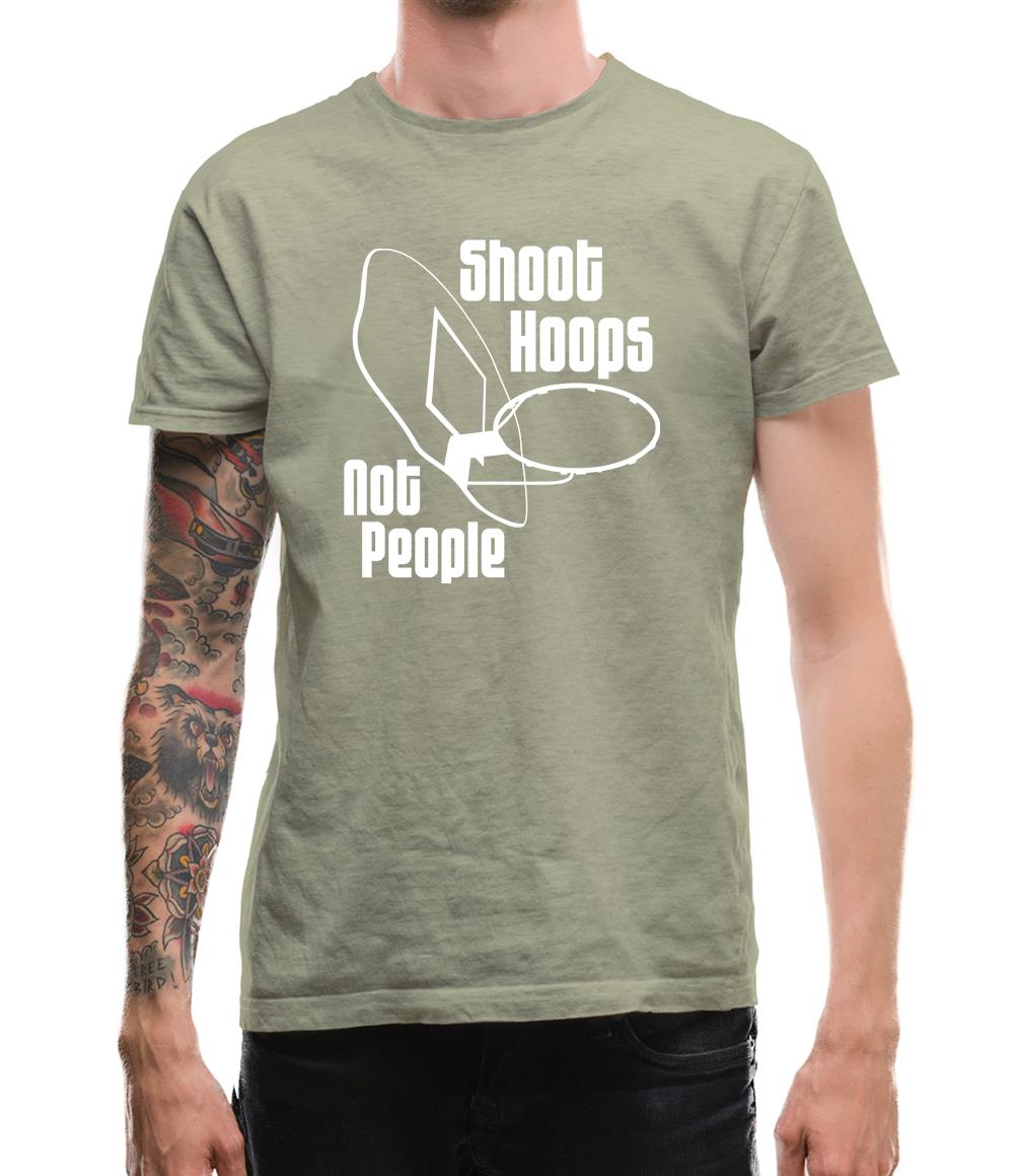 Shoot hoops not people Mens T-Shirt Shoot hoops not people Mens T-Shirt