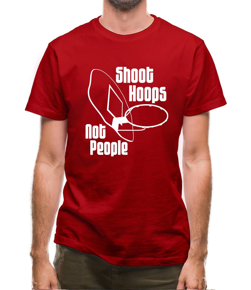 Shoot hoops not people Mens T-Shirt Shoot hoops not people Mens T-Shirt