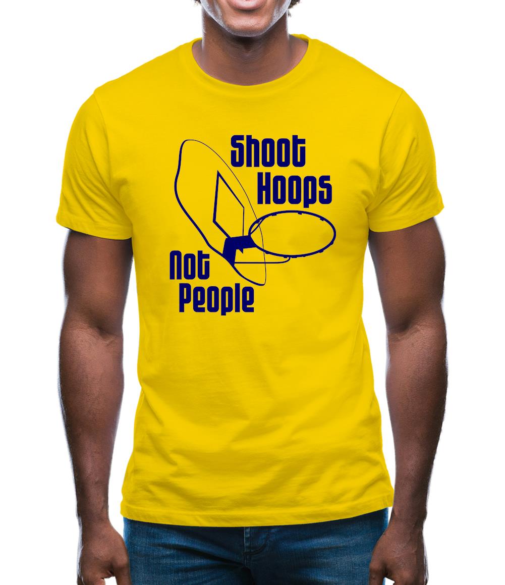 Shoot hoops not people Mens T-Shirt Shoot hoops not people Mens T-Shirt