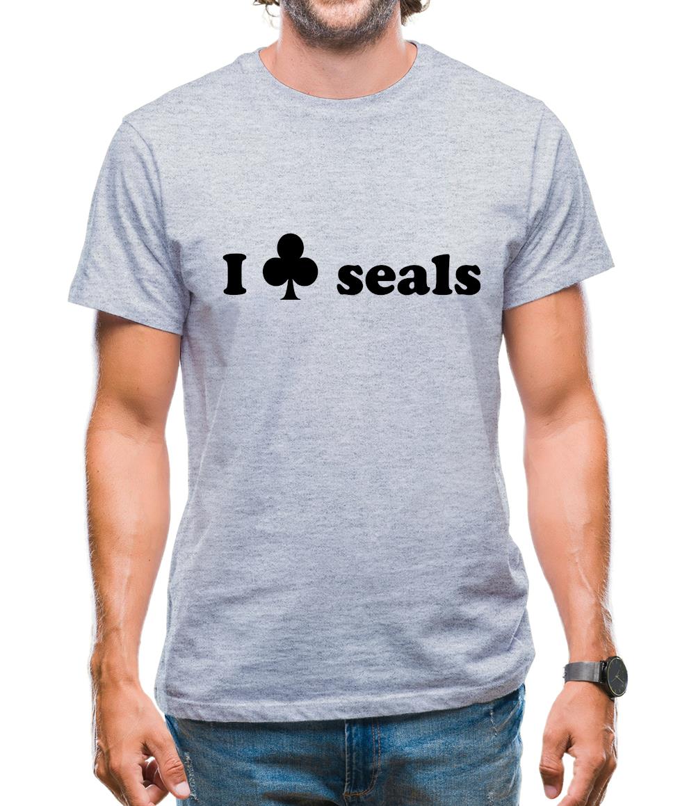 I Club Seals Mens T-Shirt I Club Seals Mens T-Shirt