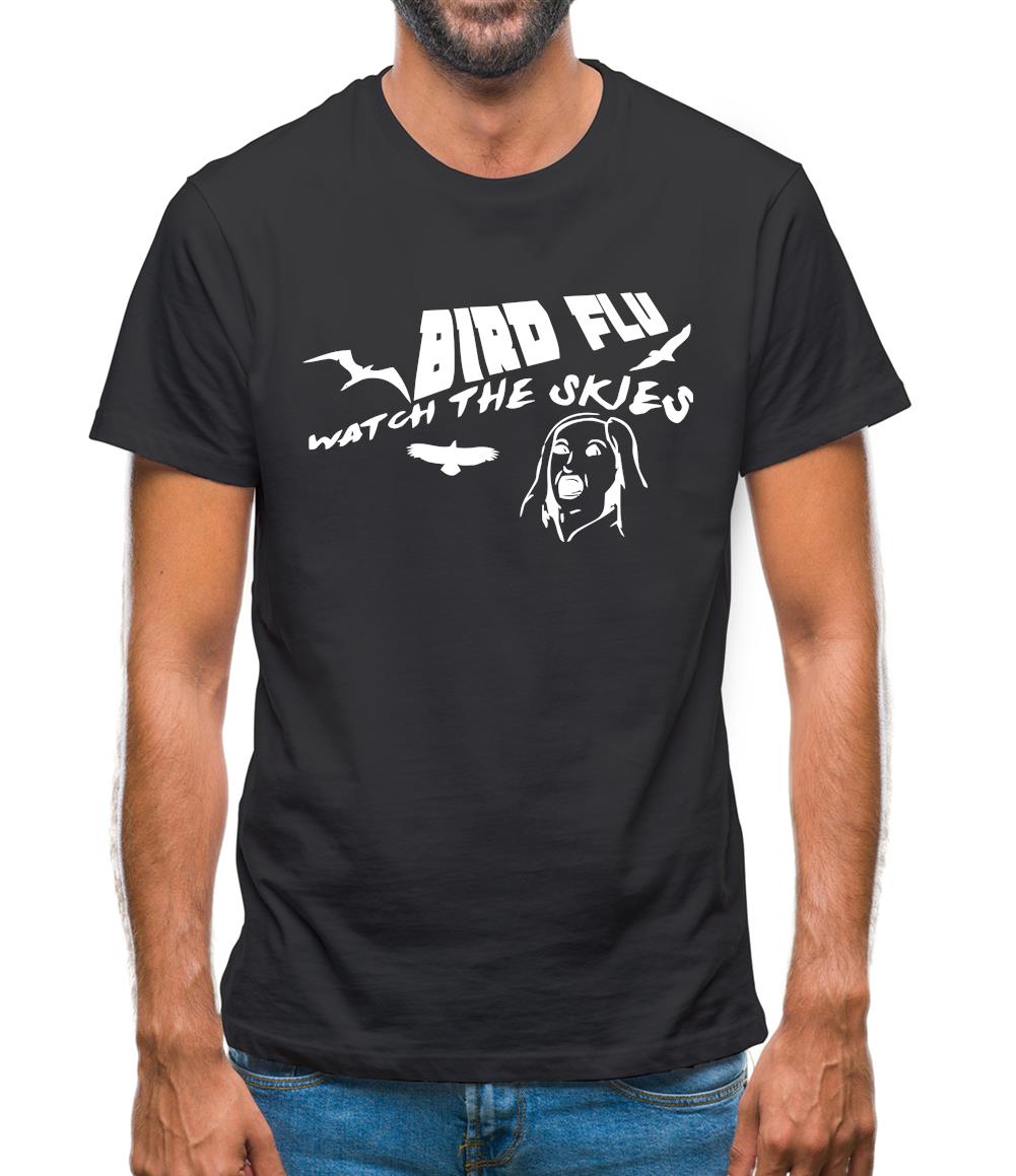 Bird Flu, watch the skies Mens T-Shirt Bird Flu, watch the skies Mens T-Shirt