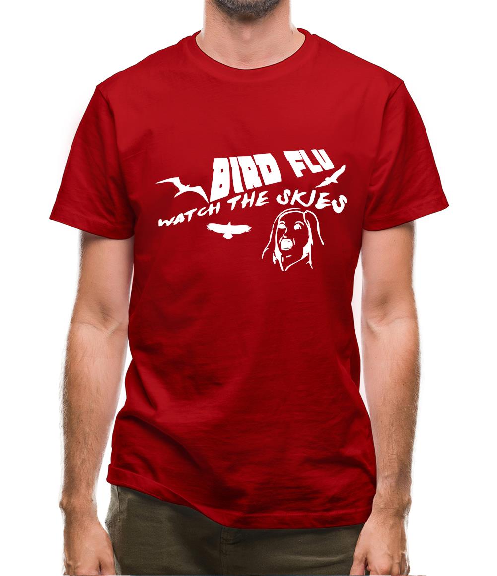 Bird Flu, watch the skies Mens T-Shirt Bird Flu, watch the skies Mens T-Shirt
