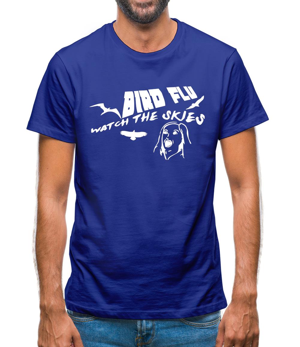 Bird Flu, watch the skies Mens T-Shirt Bird Flu, watch the skies Mens T-Shirt