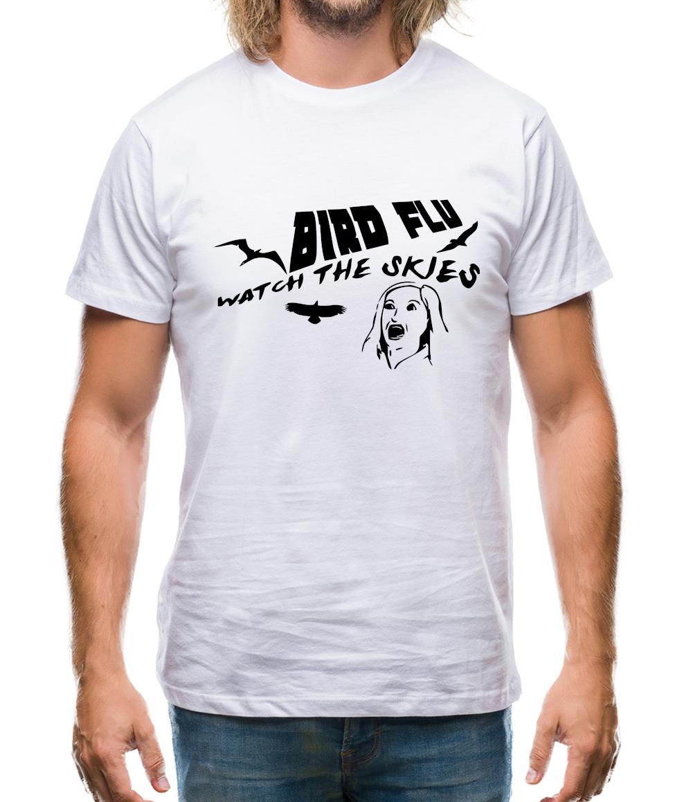 Bird Flu, watch the skies Mens T-Shirt Bird Flu, watch the skies Mens T-Shirt