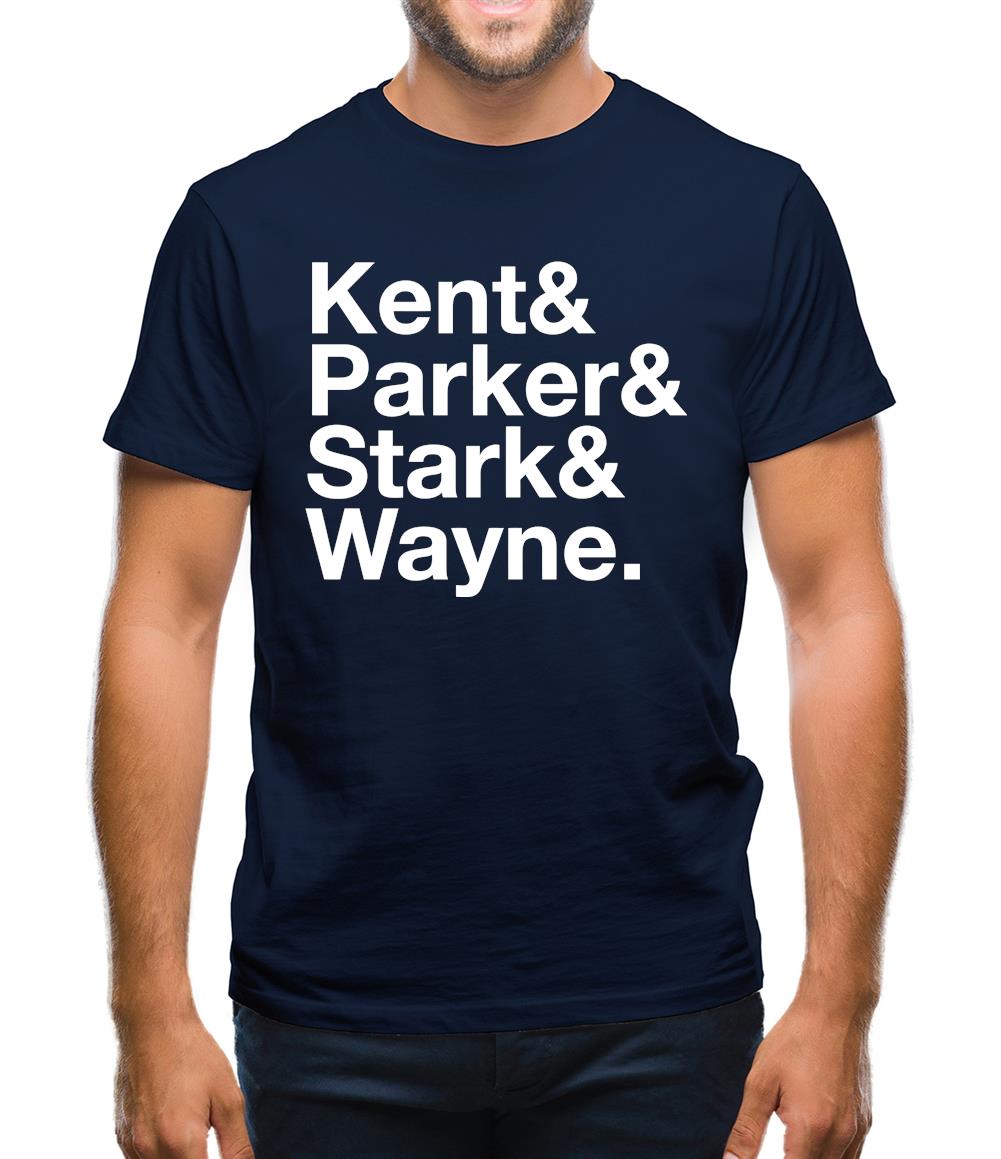 Kent Parker Stark Wayne Mens T-Shirt Kent Parker Stark Wayne Mens T-Shirt