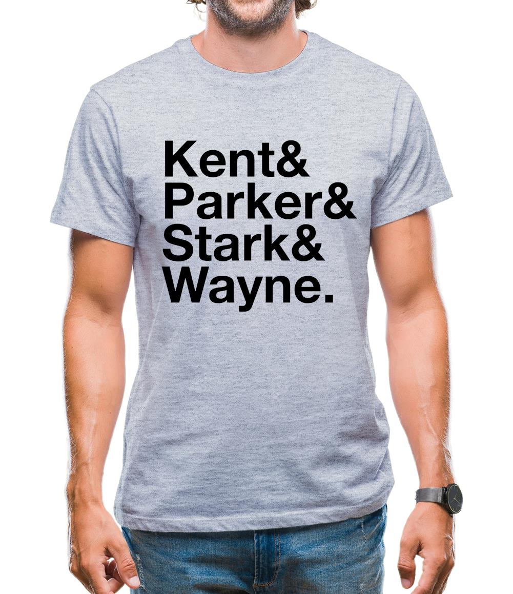 Kent Parker Stark Wayne Mens T-Shirt Kent Parker Stark Wayne Mens T-Shirt