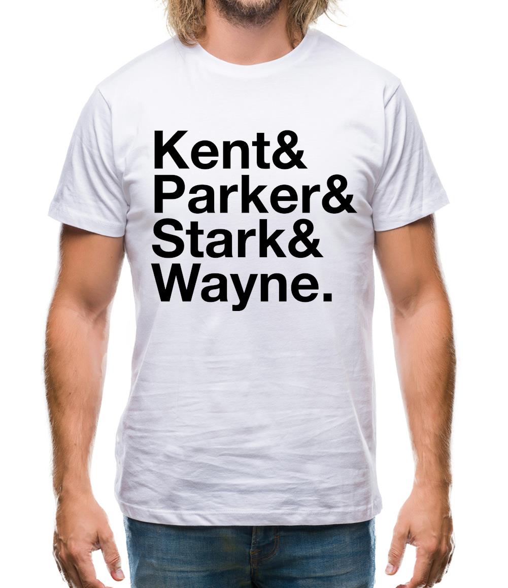 Kent Parker Stark Wayne Mens T-Shirt Kent Parker Stark Wayne Mens T-Shirt