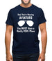 Hey! you're wearing aviators, you must have a really cool plane. Mens T-Shirt Hey! you're wearing aviators, you must have a really cool plane. Mens T-Shirt