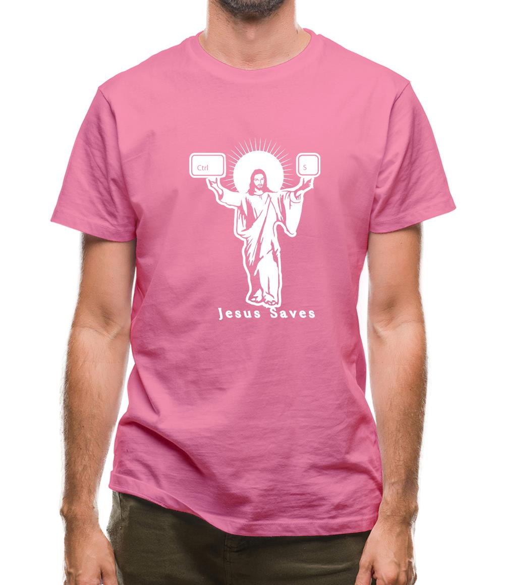 Jesus Saves (Ctrl+S) Mens T-Shirt Jesus Saves (Ctrl+S) Mens T-Shirt
