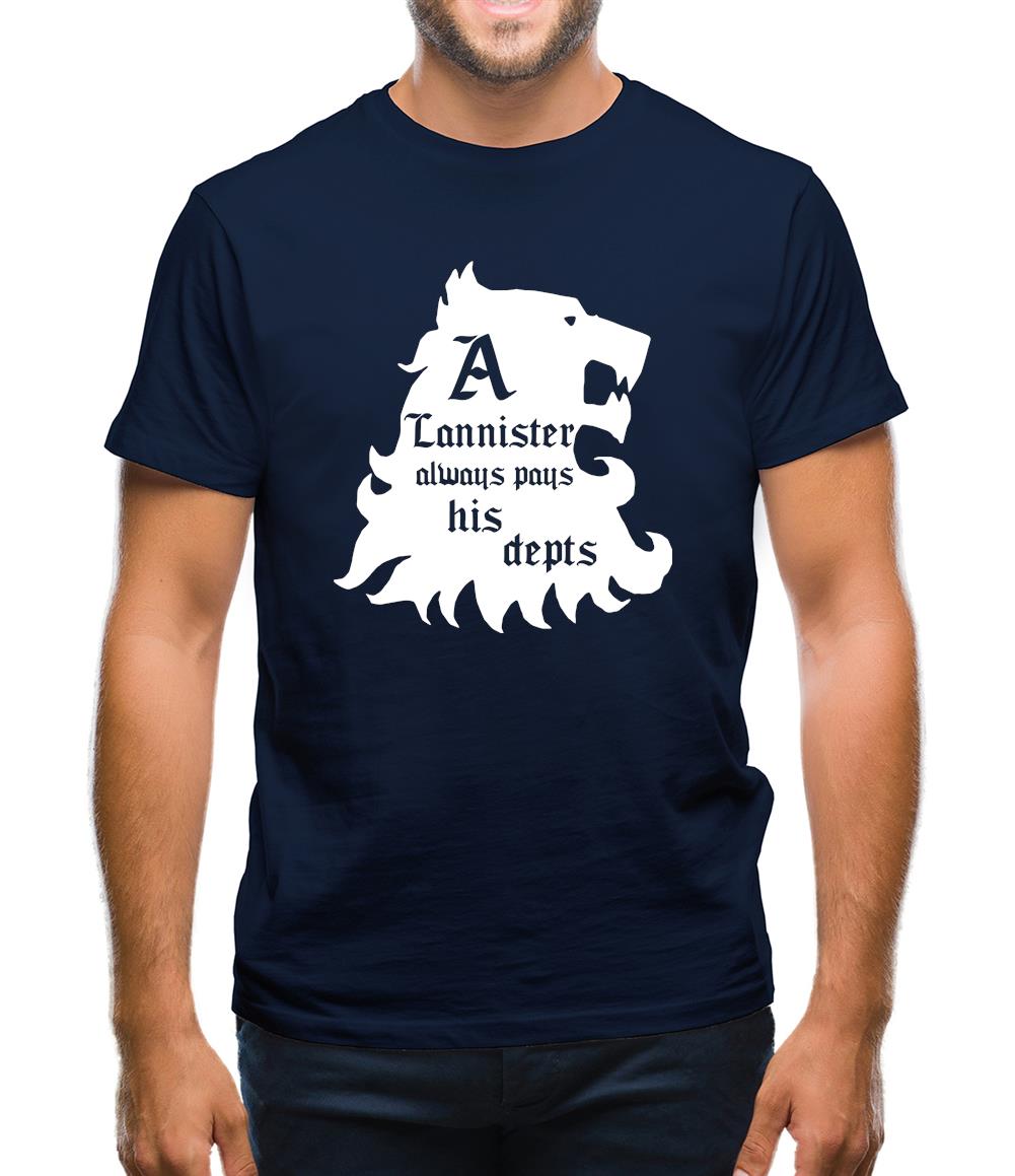 Game Of Thrones - A Lannister Always Pays His Depts Mens T-Shirt Game Of Thrones - A Lannister Always Pays His Depts Mens T-Shirt