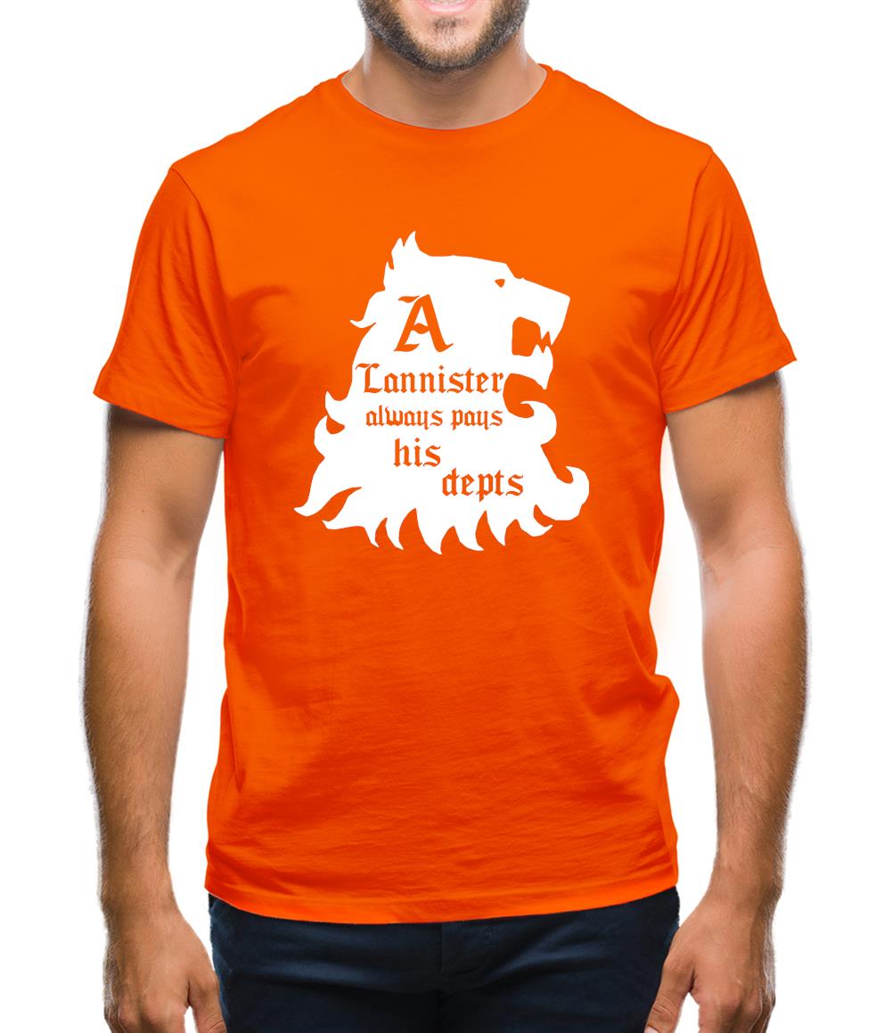 Game Of Thrones - A Lannister Always Pays His Depts Mens T-Shirt Game Of Thrones - A Lannister Always Pays His Depts Mens T-Shirt