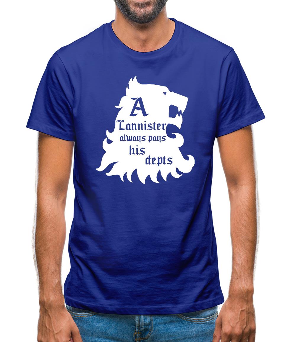 Game Of Thrones - A Lannister Always Pays His Depts Mens T-Shirt Game Of Thrones - A Lannister Always Pays His Depts Mens T-Shirt