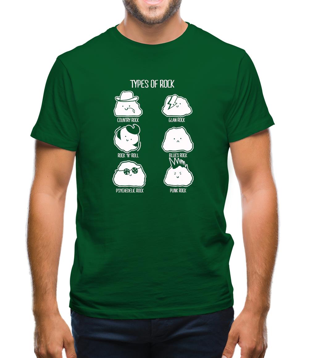 Types Of Rock Mens T-Shirt Types Of Rock Mens T-Shirt