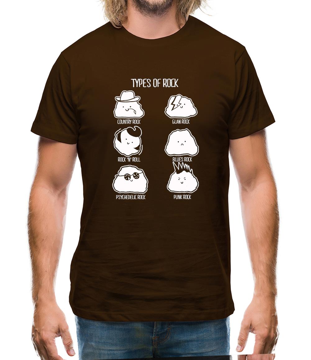 Types Of Rock Mens T-Shirt Types Of Rock Mens T-Shirt