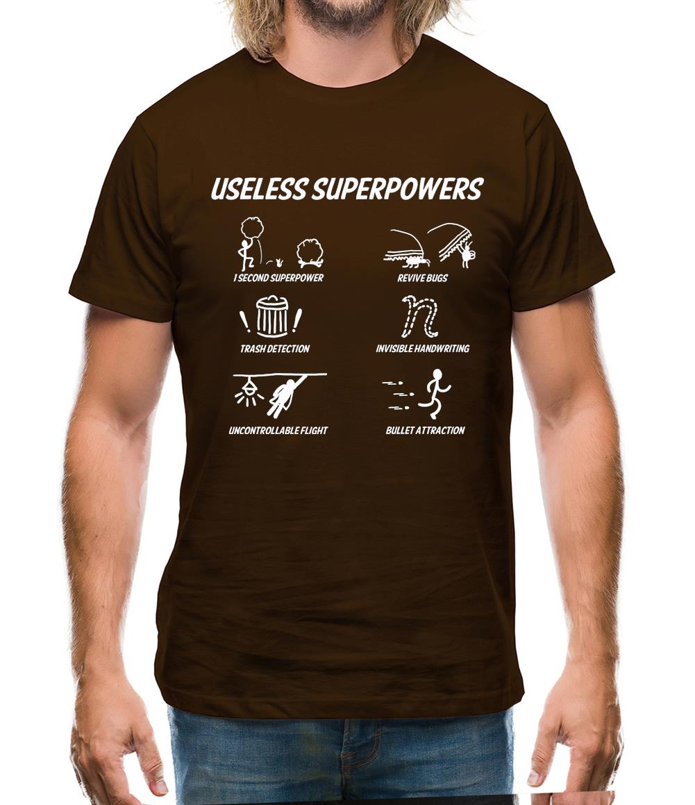 Useless Superpowers Mens T-Shirt Useless Superpowers Mens T-Shirt