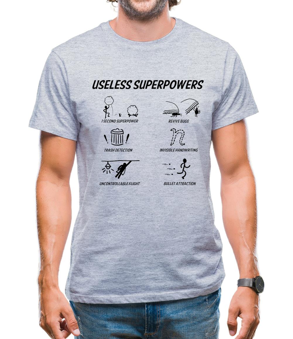 Useless Superpowers Mens T-Shirt Useless Superpowers Mens T-Shirt